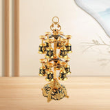 Maxbell 2 Tier Lightweight Metal Stemware Hanging Stand for Wine Cabinet Desktop Bar