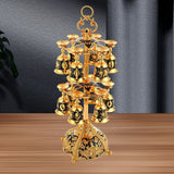 Maxbell 2 Tier Lightweight Metal Stemware Hanging Stand for Wine Cabinet Desktop Bar