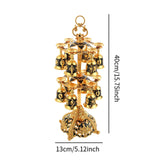 Maxbell 2 Tier Lightweight Metal Stemware Hanging Stand for Wine Cabinet Desktop Bar