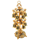 Maxbell 2 Tier Lightweight Metal Stemware Hanging Stand for Wine Cabinet Desktop Bar