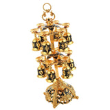 Maxbell 2 Tier Lightweight Metal Stemware Hanging Stand for Wine Cabinet Desktop Bar