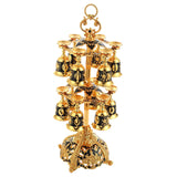 Maxbell 2 Tier Lightweight Metal Stemware Hanging Stand for Wine Cabinet Desktop Bar