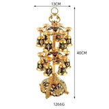 Maxbell 2 Tier Lightweight Metal Stemware Hanging Stand for Wine Cabinet Desktop Bar