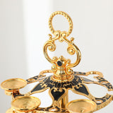 Maxbell 2 Tier Lightweight Metal Stemware Hanging Stand for Wine Cabinet Desktop Bar