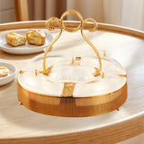 Maxbell Divided Serving Tray Snack Platter with Lid for Entertaining Multifunctional