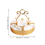 Maxbell Divided Serving Tray Snack Platter with Lid for Entertaining Multifunctional