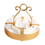 Maxbell Divided Serving Tray Snack Platter with Lid for Entertaining Multifunctional