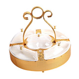 Maxbell Divided Serving Tray Snack Platter with Lid for Entertaining Multifunctional