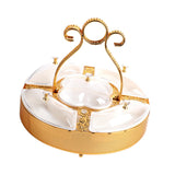 Maxbell Divided Serving Tray Snack Platter with Lid for Entertaining Multifunctional