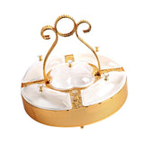 Maxbell Divided Serving Tray Snack Platter with Lid for Entertaining Multifunctional