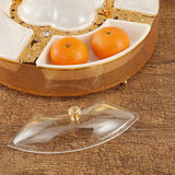 Maxbell Divided Serving Tray Snack Platter with Lid for Entertaining Multifunctional