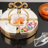 Maxbell Divided Serving Tray Snack Platter with Lid for Entertaining Multifunctional