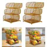 Maxbell Fruit Storage Basket Multi Tier Vegetables Storage Rack for Party Countertop Large