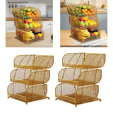 Maxbell Fruit Storage Basket Multi Tier Vegetables Storage Rack for Party Countertop Large