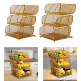 Maxbell Fruit Storage Basket Multi Tier Vegetables Storage Rack for Party Countertop Large