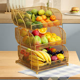 Maxbell Fruit Storage Basket Multi Tier Vegetables Storage Rack for Party Countertop Medium