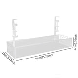 Maxbell Cable Management Tray Space Saving Desk Wire Management for Dorm Home Office white