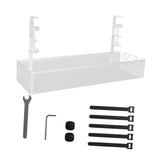 Maxbell Cable Management Tray Space Saving Desk Wire Management for Dorm Home Office white