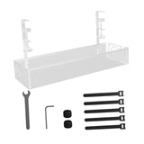 Maxbell Cable Management Tray Space Saving Desk Wire Management for Dorm Home Office white