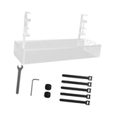 Maxbell Cable Management Tray Space Saving Desk Wire Management for Dorm Home Office white