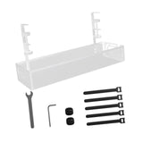 Maxbell Cable Management Tray Space Saving Desk Wire Management for Dorm Home Office white