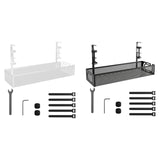 Maxbell Cable Management Tray Space Saving Desk Wire Management for Dorm Home Office white