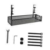 Maxbell Cable Management Tray Space Saving Desk Wire Management for Dorm Home Office black