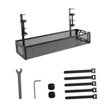 Maxbell Cable Management Tray Space Saving Desk Wire Management for Dorm Home Office black