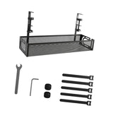 Maxbell Cable Management Tray Space Saving Desk Wire Management for Dorm Home Office black