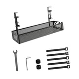 Maxbell Cable Management Tray Space Saving Desk Wire Management for Dorm Home Office black