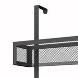 Maxbell over The Door Storage Rack Back of Door Storage Organizer for Pantry Kitchen Black Double Tier