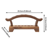 Maxbell Tea Ceremony Six Gentlemen Set Wood Desktop Organizer for Table Kitchen Home