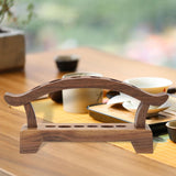 Maxbell Tea Ceremony Six Gentlemen Set Wood Desktop Organizer for Table Kitchen Home