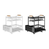 Maxbell Dish Drying Rack 2 Layer Dish Rack for Kitchen Counter Countertop Restaurant White