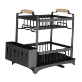 Maxbell Dish Drying Rack 2 Layer Dish Rack for Kitchen Counter Countertop Restaurant Black