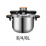Maxbell Pressure Cooker Large Capacity Kitchen Soup Stewpot for Camping Kitchen Home 8L