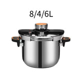 Maxbell Pressure Cooker Large Capacity Kitchen Soup Stewpot for Camping Kitchen Home 8L