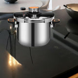 Maxbell Pressure Cooker Large Capacity Kitchen Soup Stewpot for Camping Kitchen Home 8L