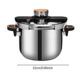 Maxbell Pressure Cooker Large Capacity Kitchen Soup Stewpot for Camping Kitchen Home 4L