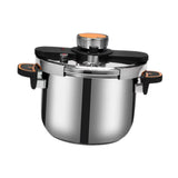 Maxbell Pressure Cooker Large Capacity Kitchen Soup Stewpot for Camping Kitchen Home 4L