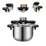 Maxbell Pressure Cooker Large Capacity Kitchen Soup Stewpot for Camping Kitchen Home 4L