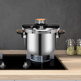 Maxbell Pressure Cooker Large Capacity Kitchen Soup Stewpot for Camping Kitchen Home 4L