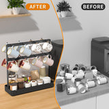 Maxbell Coffee Mug Holder Stand Multifunction Coffee Cup Holder for Bar Kitchen Home