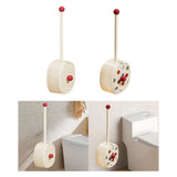 Maxbell Toilet Brush and Holder Set Supplies Bathroom Accessories Deep Cleaning Tool White