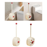 Maxbell Toilet Brush and Holder Set Supplies Bathroom Accessories Deep Cleaning Tool White