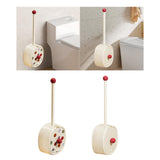 Maxbell Toilet Brush and Holder Set Supplies Bathroom Accessories Deep Cleaning Tool White