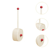 Maxbell Toilet Brush and Holder Set Supplies Bathroom Accessories Deep Cleaning Tool White