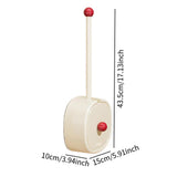 Maxbell Toilet Brush and Holder Set Supplies Bathroom Accessories Deep Cleaning Tool White