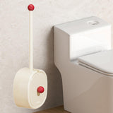Maxbell Toilet Brush and Holder Set Supplies Bathroom Accessories Deep Cleaning Tool White