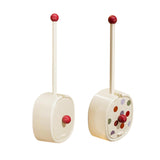 Maxbell Toilet Brush and Holder Set Supplies Bathroom Accessories Deep Cleaning Tool White